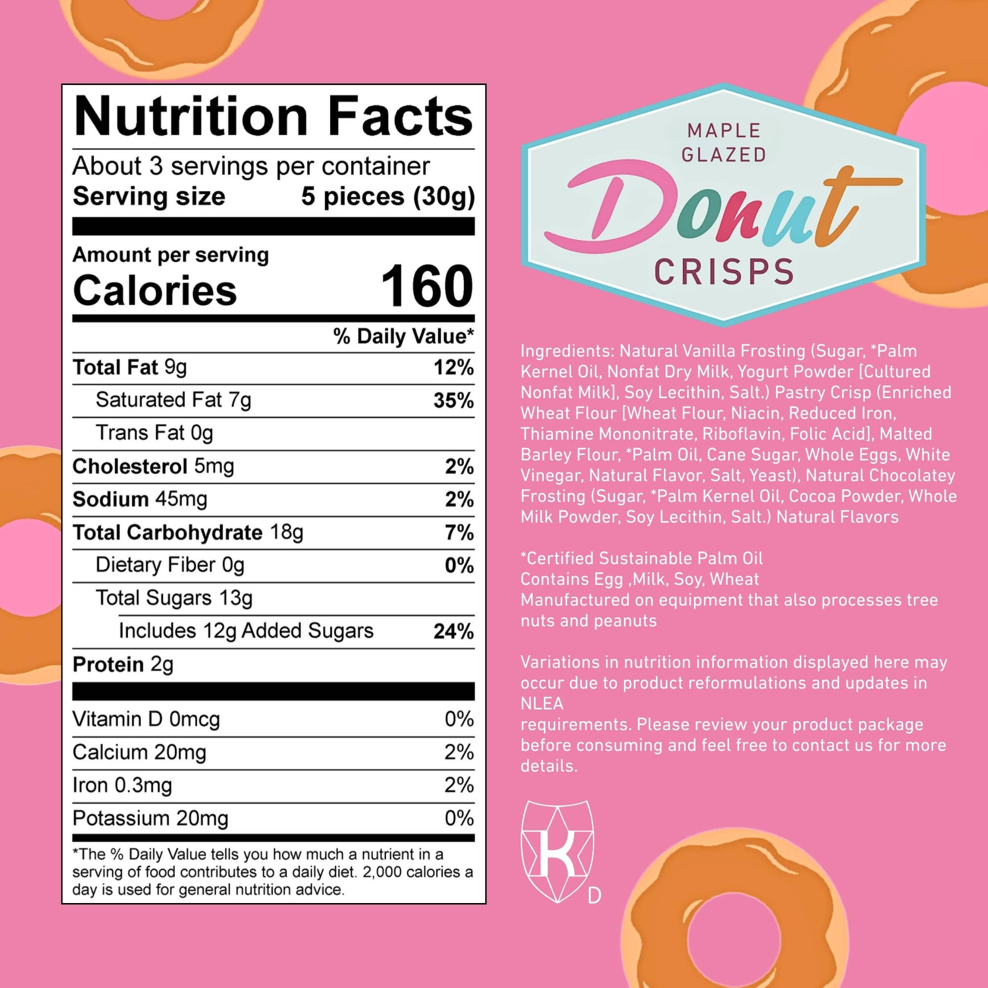 Maple Glazed Donut Crisps