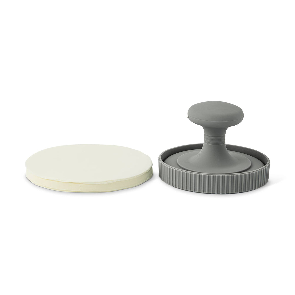 Silicone Hamburger Press with Patty Paper Set
