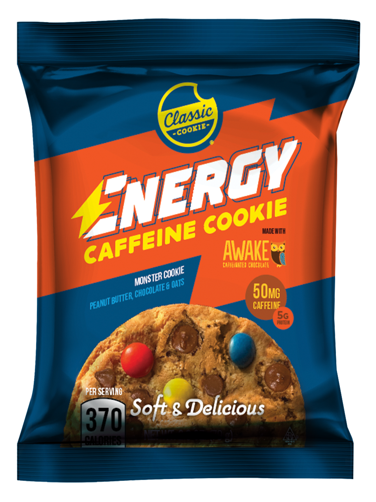 Energy Caffeine Cookie - Monster Cookie made with AWAKE