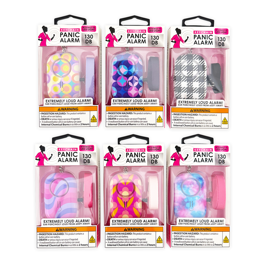 Roughneck Panic Alarm & Light Keychain Assortment