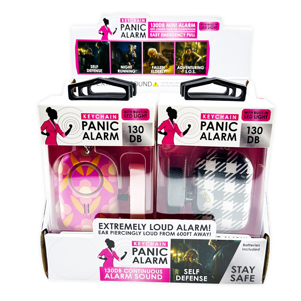 Roughneck Panic Alarm & Light Keychain Assortment