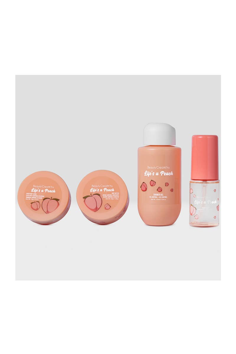 Beauty Creations Peach Travel Body Care Kit