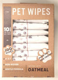 Travel Packs of 10ct Pet Wipes In Kraft Paper Box - Oatmeal