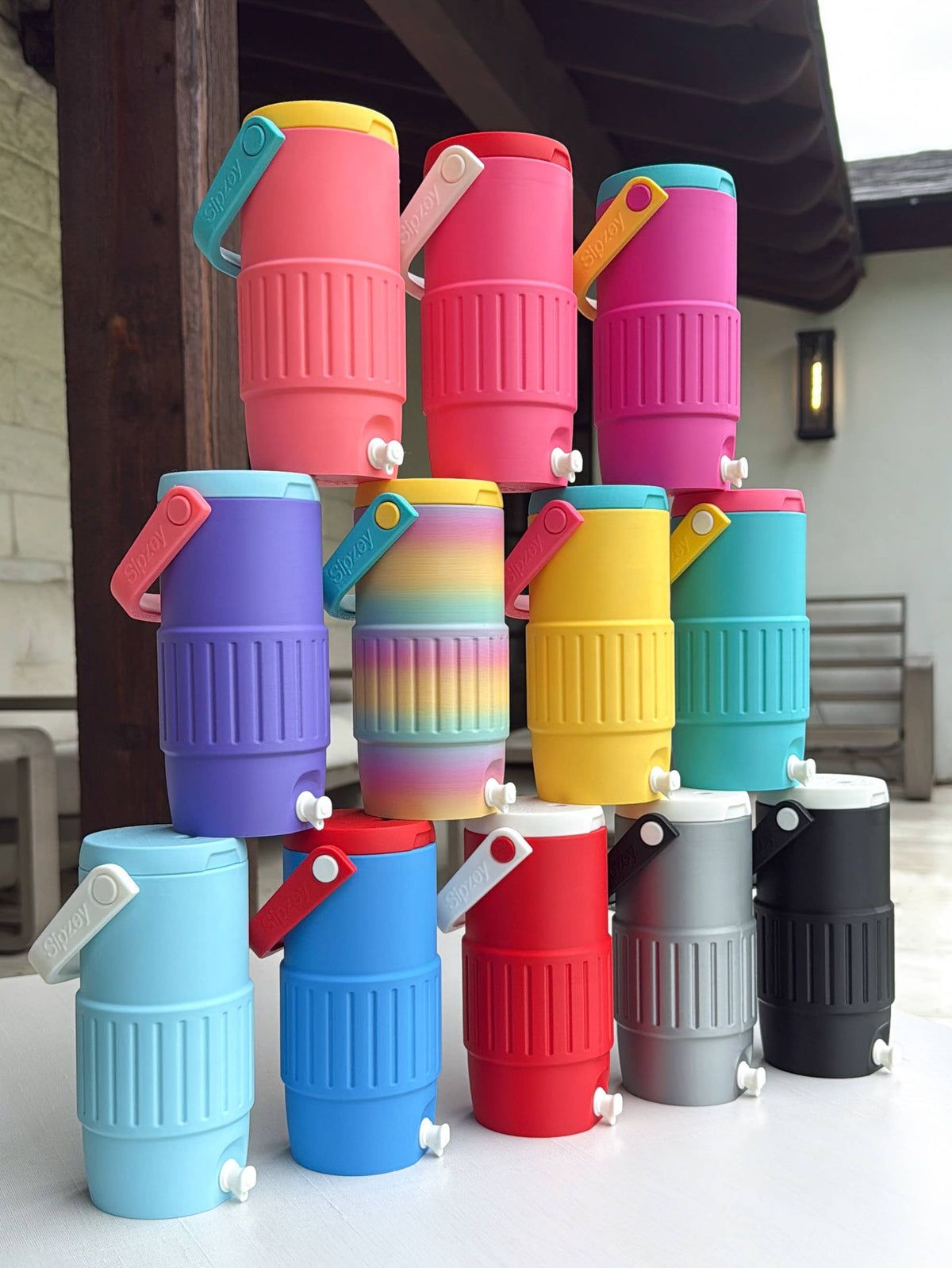 Retro Jug Cooler Can Holder (Skinny Cans)