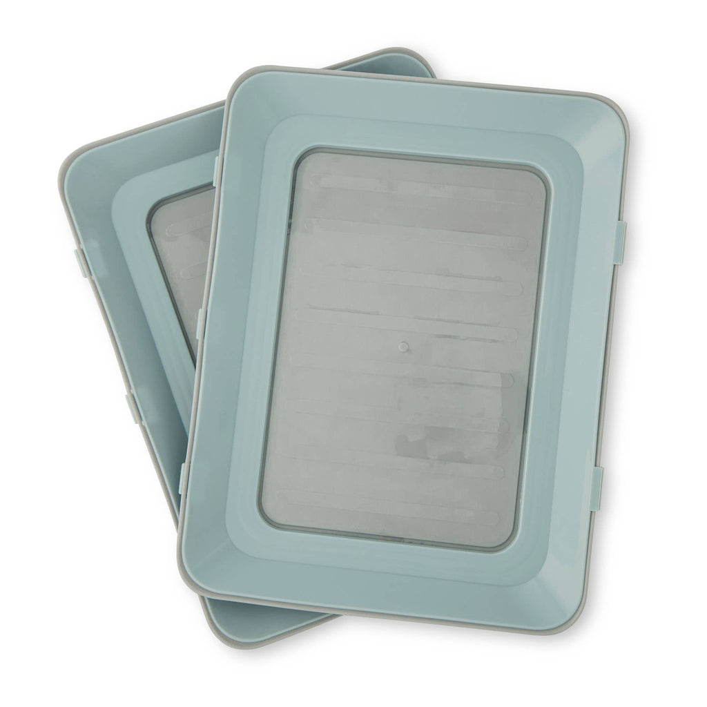 Set of 2 Food Preservation Trays - Heavenly Haze