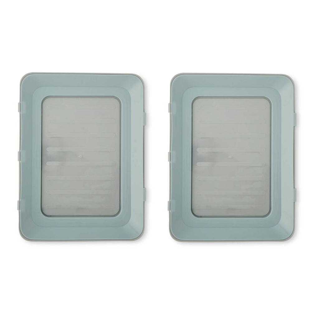 Set of 2 Food Preservation Trays - Heavenly Haze
