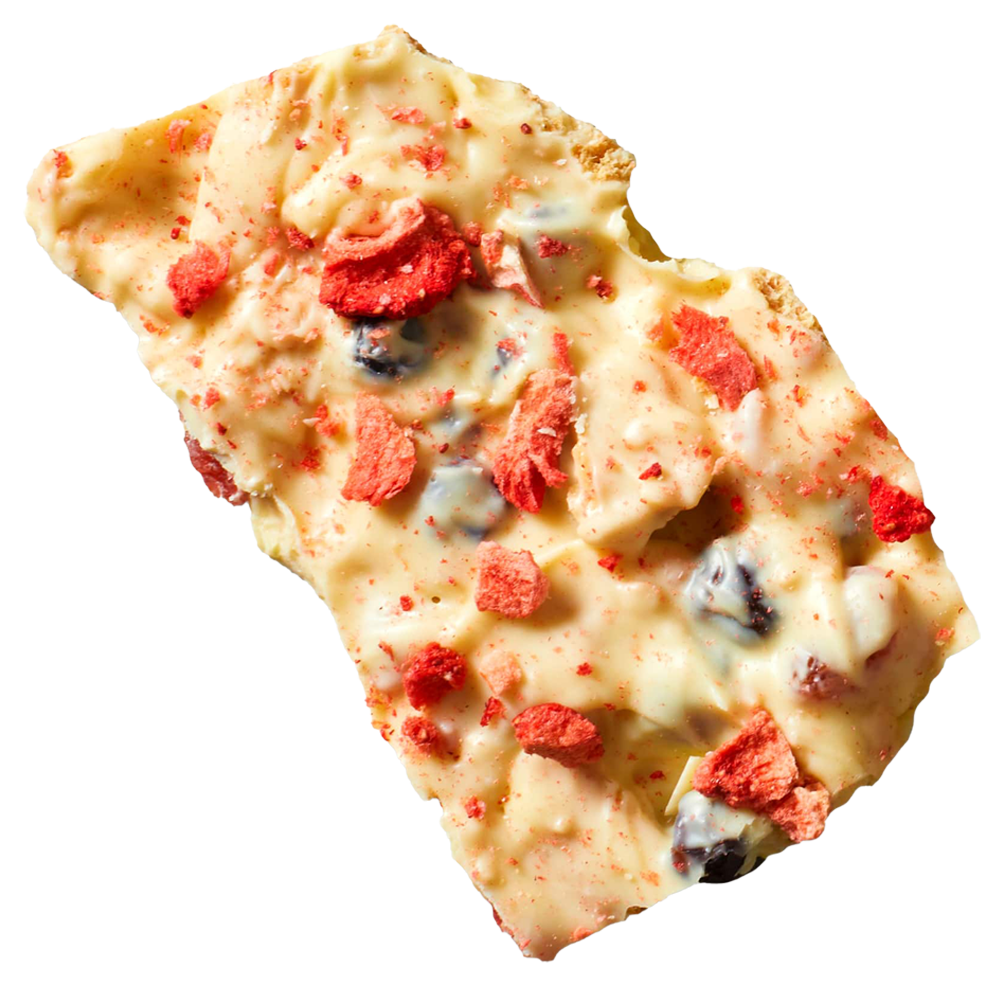 Berry Shortcake White Chocolate Bark