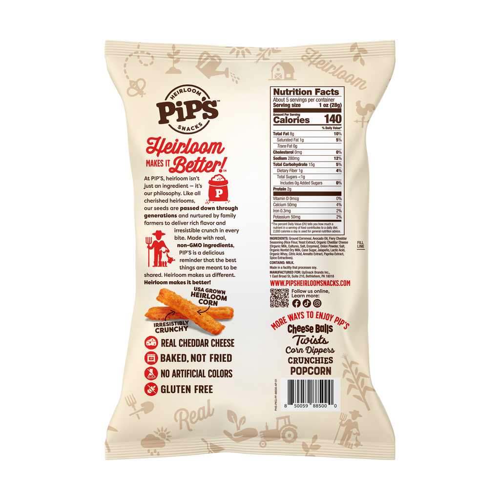 Fiery Cheddar Fries, 5oz  (12 Bags in 1 Case)