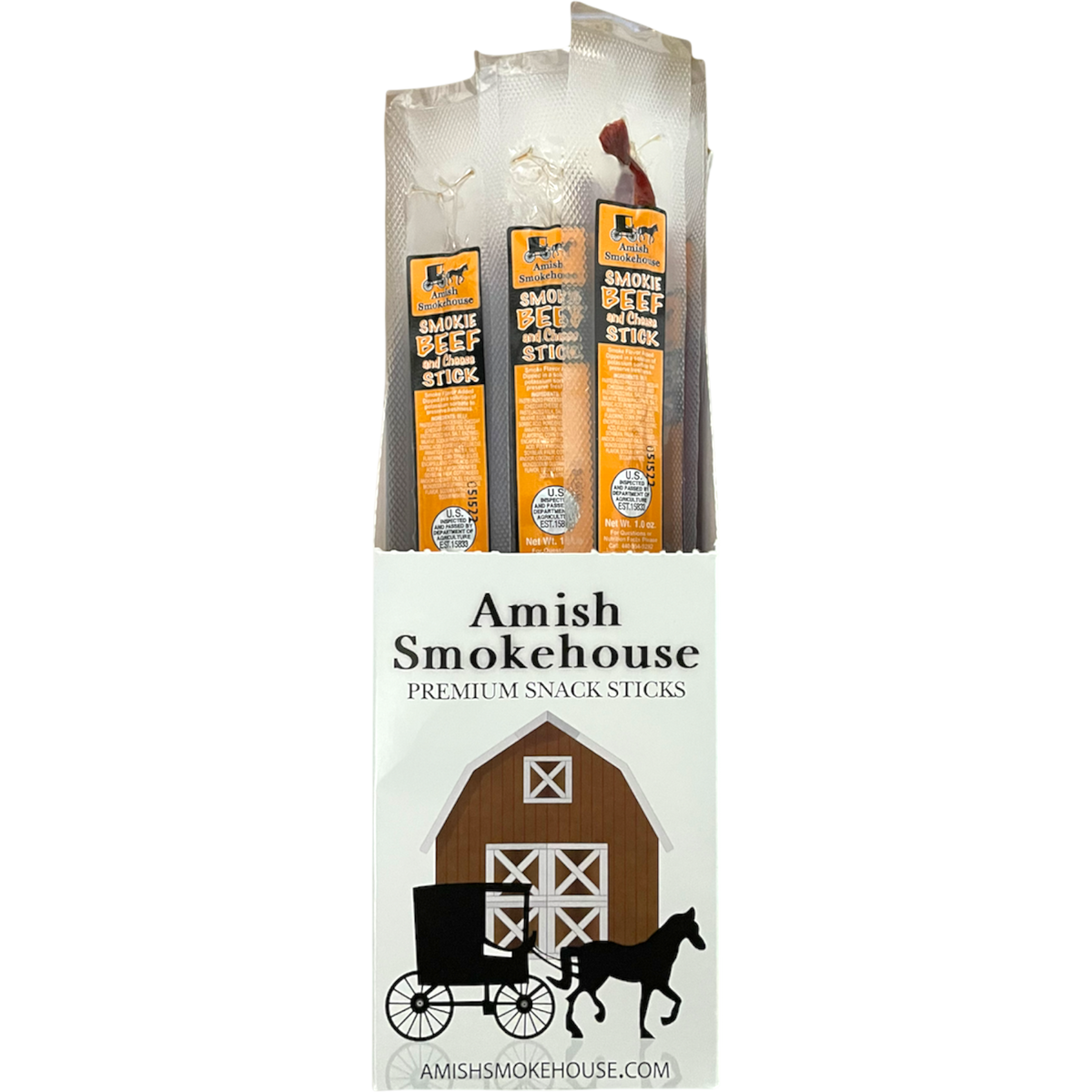 Amish Smokehouse Beef & Cheese Snack Stick