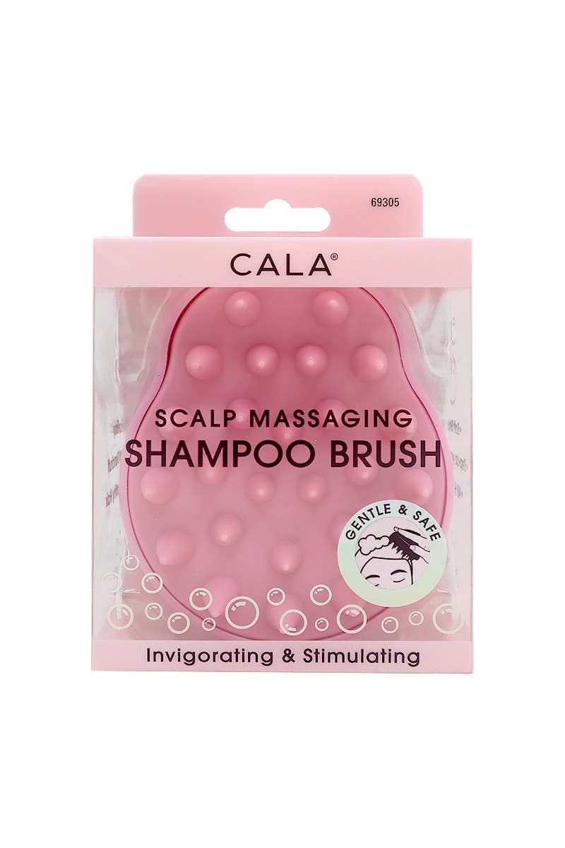 CALA Pink Scalp Massaging Shampoo Brush