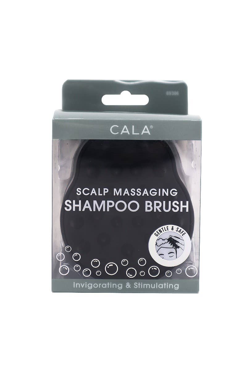 CALA Black Scalp Massaging Shampoo Brush